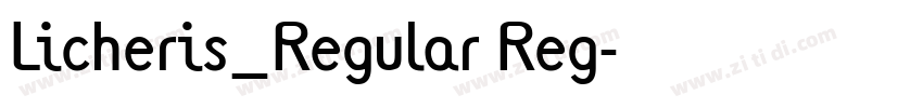 Licheris_Regular Reg字体转换 Licheris_Regular Reg字体转换